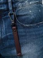Emporio Armani - Worn Effect Jeans With Chain - Men - Cotton/spandex/elastane - 31, Blue, Cotton/spandex/elastane