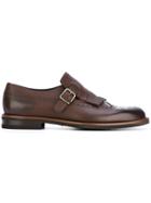 Ermenegildo Zegna Fringed Monk Shoes - Brown