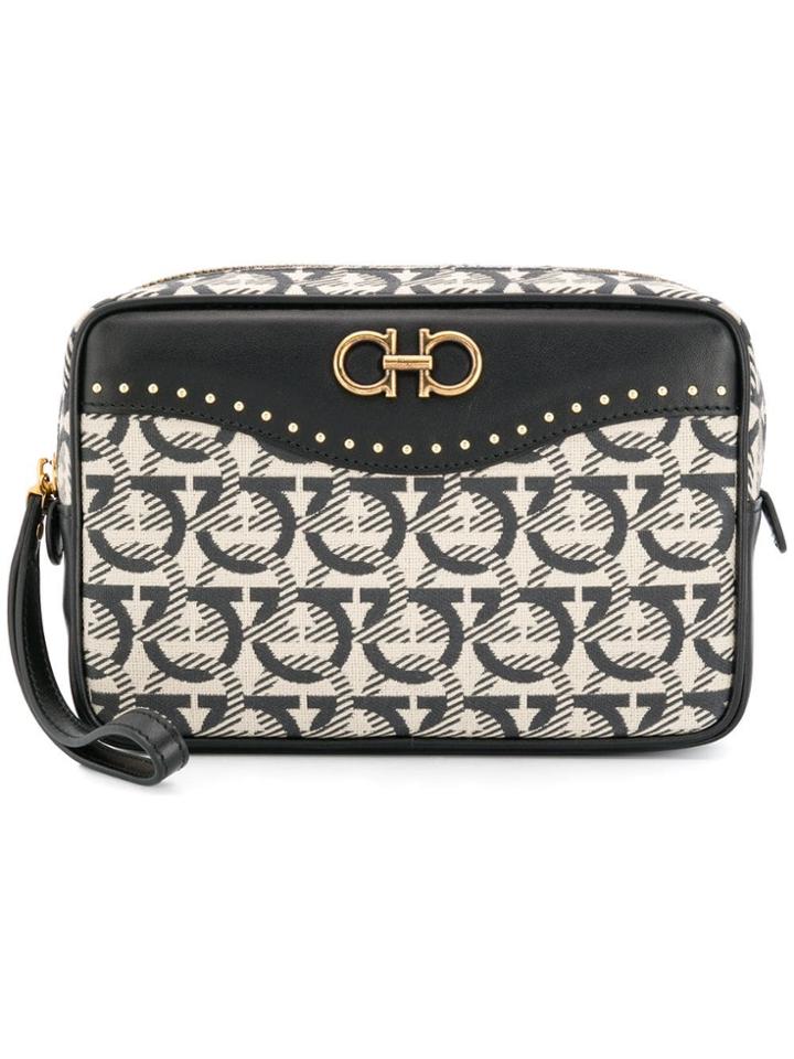 Salvatore Ferragamo Gancini Pouch - Brown