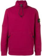 Stone Island Toggle Neck Sweatshirt - Red