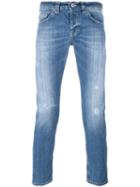 Dondup Stonewashed Skinny Jeans, Men's, Size: 31, Blue, Cotton/spandex/elastane/polyester