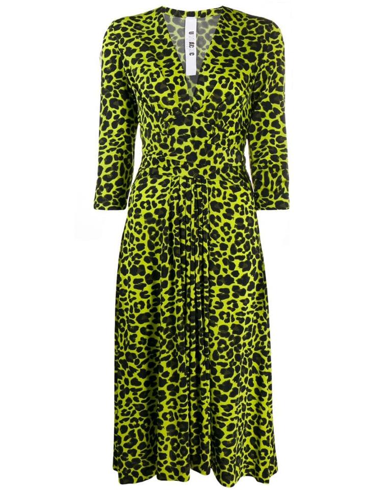 Ultràchic Leopard Print Dress - Green