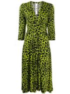 Ultràchic Leopard Print Dress - Green