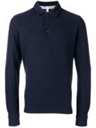 Sun 68 Long-sleeved Polo Shirt - Blue