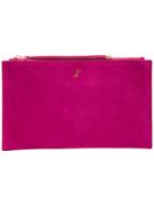 Ginger & Smart - Intrigue Clutch - Women - Suede - One Size, Red, Suede