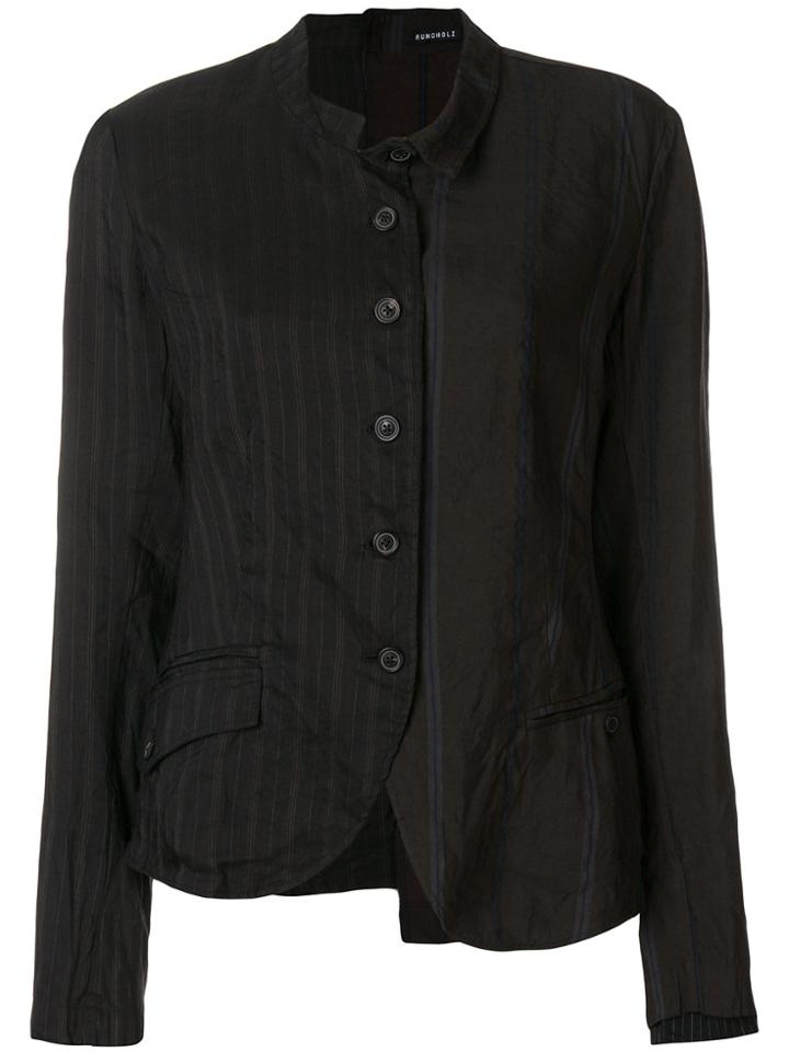 Rundholz Asymmetric Button Jacket - Brown