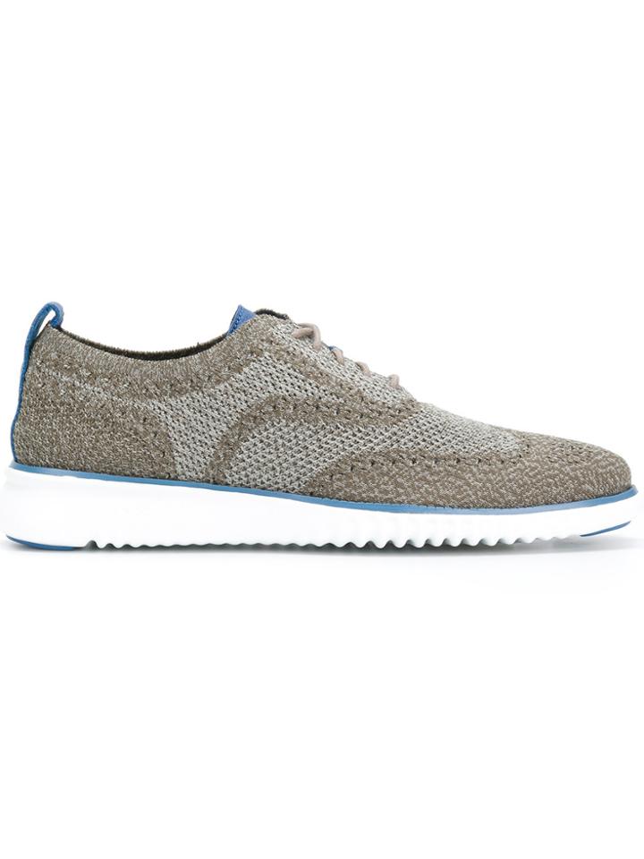 Cole Haan Brogue Detail Lace-up Shoes - Grey