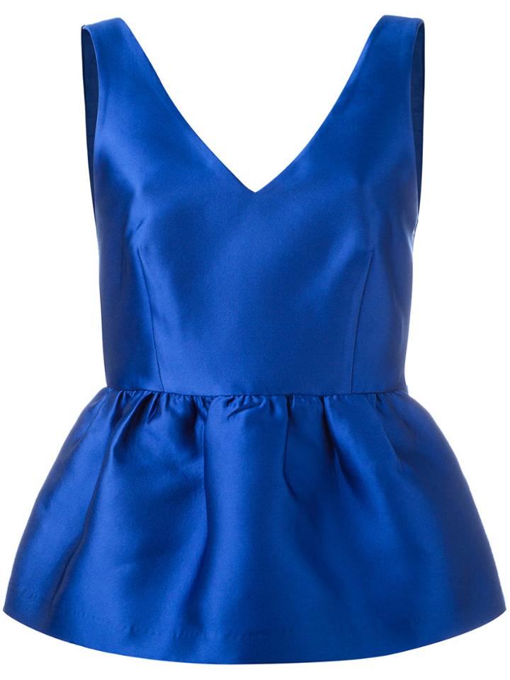 P.a.r.o.s.h. Flared Hem Tank Top - Blue