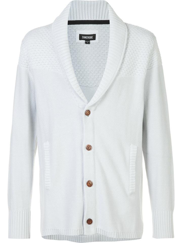 Zanerobe Harlem Cardigan, Men's, Size: Large, Blue, Cotton