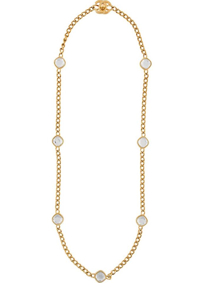 Chanel Vintage Crystal Strand Necklace