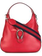 Gucci Flap Closure Tote, Women's, Red, Leather