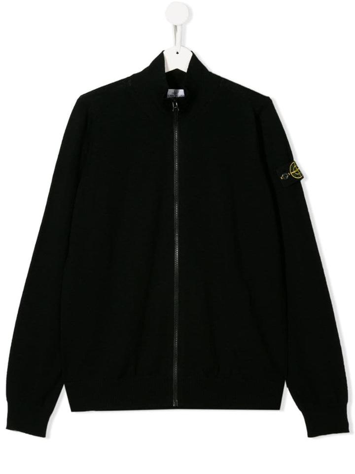 Stone Island Junior Bomber Jacket - Black