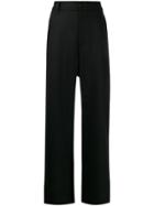 Barena High Waisted Straight Trousers - Black