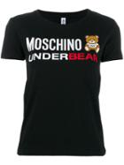 Moschino Logo Bear Printed T-shirt - Black