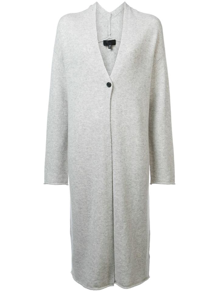 Nili Lotan Long Boxy Cardigan - Grey