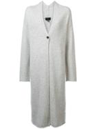 Nili Lotan Long Boxy Cardigan - Grey