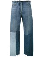 Valentino - Patchwork Boyfriend Jeans - Women - Cotton/polyester - 28, Blue, Cotton/polyester