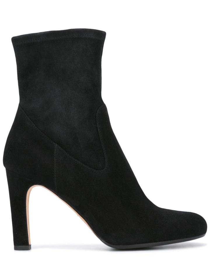 Unützer Round Toe Ankle Boots - Black
