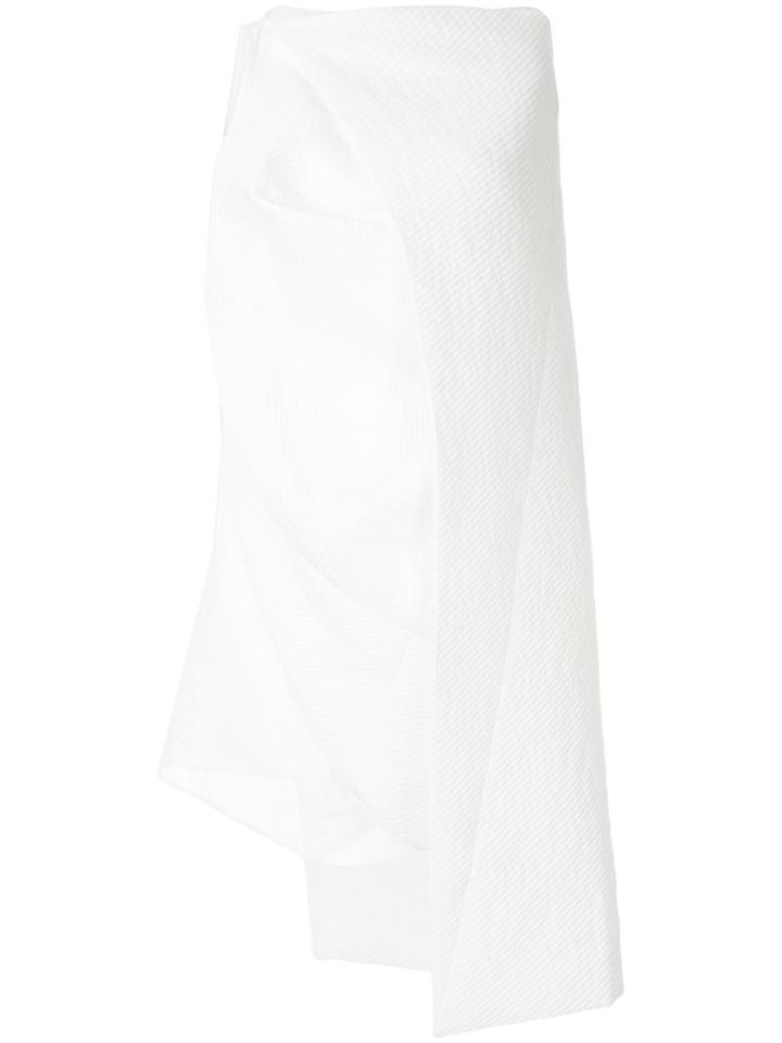 Rick Owens Draped Tunic Dress - White