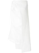 Rick Owens Draped Tunic Dress - White