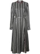 Gabriela Hearst Printed Belted Shirt Dress - Black