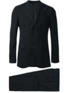 Gabriele Pasini Two Piece Suit, Men's, Size: 48, Black, Silk/cupro/viscose/wool