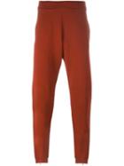 Maison Margiela Zipped Cuff Track Pants, Men's, Size: 50, Brown, Cotton