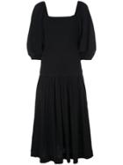 Rhode Resort Elasticated Midi Dress - Black