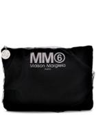 Mm6 Maison Margiela Large Tulle Clutch Bag - Black