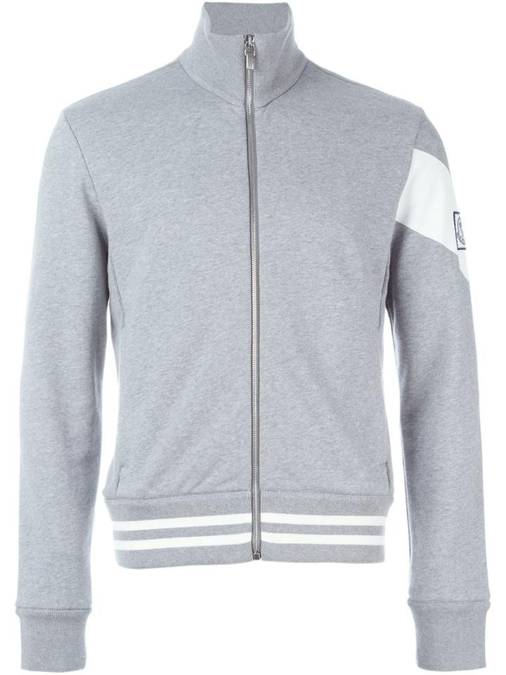 Moncler Gamme Bleu Roll Neck Zipped Cardigan, Men's, Size: Medium, Grey, Cotton