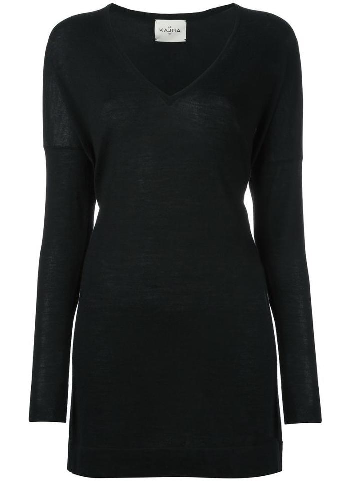 Le Kasha 'panama' Tunic Jumper, Women's, Size: Large, Black, Cashmere