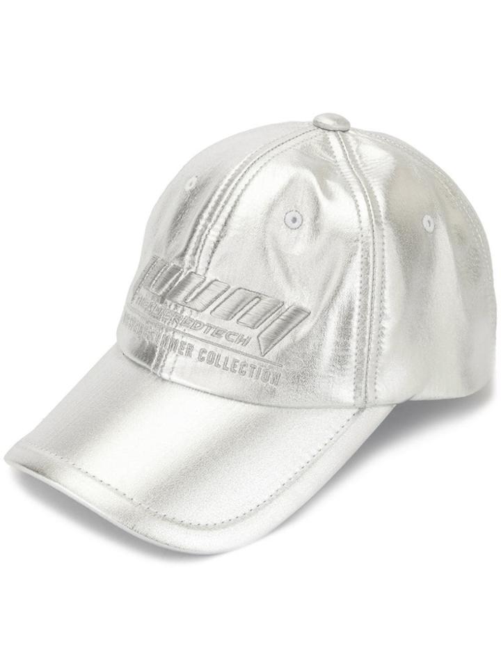 Juun.j Embroidered Logo Cap - Silver