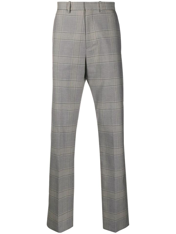 Botter Tailored Checked Trousers - Grey