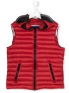 Ai Riders On The Storm Kids - Padded Gilet - Kids - Feather Down/nylon - 14 Yrs, Boy's, Red