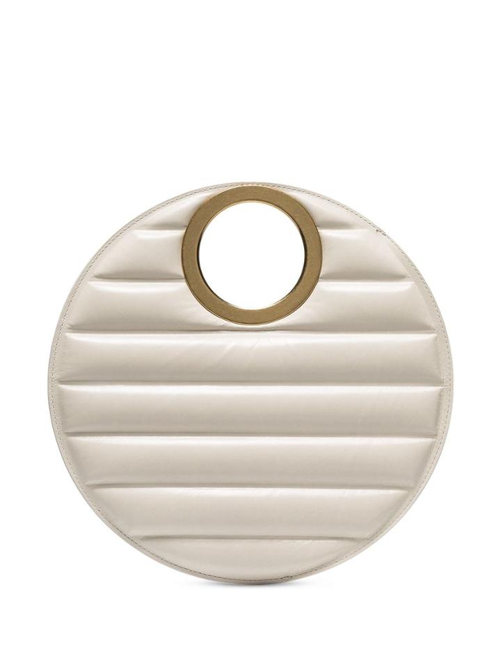 Bottega Veneta Quilted Round Clutch Bag - Neutrals