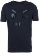 Fendi No Words T-shirt, Men's, Size: 50, Blue, Cotton/crystal