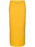 Calvin Klein 205w39nyc High Rise Logo Print Pencil Skirt - Yellow &