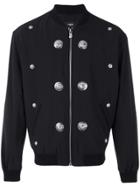 Versus Lions Studs Bomber Jacket - Black