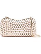 Elie Saab Crystal Grid Clutch, Women's, Pink/purple, Lead/metal Other/swarovski Crystal