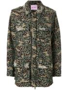 Palm Angels Embroidered Camouflage-print Jacket - Green