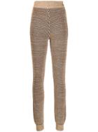 Chanel Pre-owned 2010s Honeycomb-weave Trousers - Neutrals