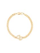 Christian Dior Vintage Cd Logo Bracelet - Metallic