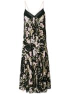 Nº21 Floral Print Pleated Midi Dress - Multicolour