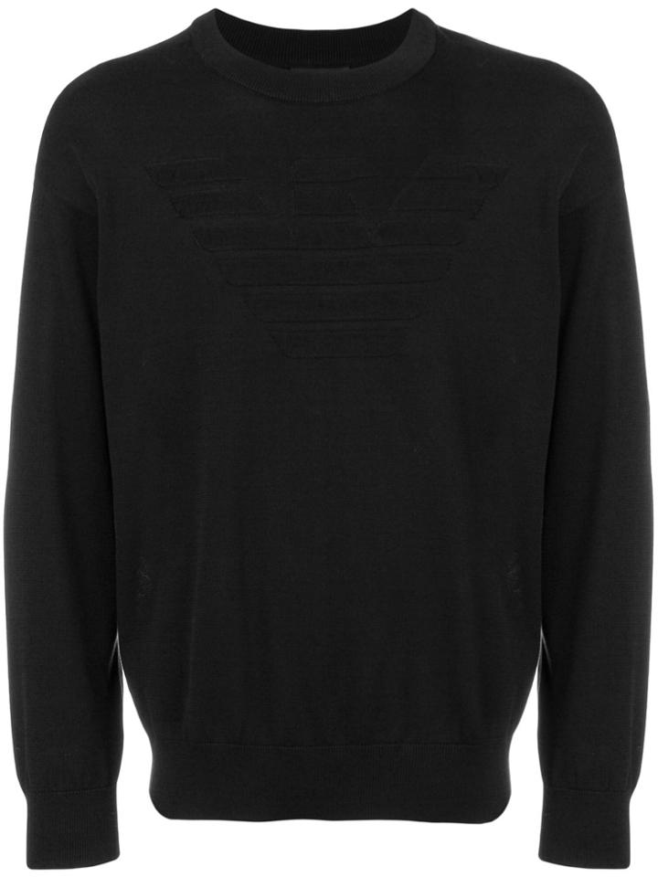 Emporio Armani Logo Sweatshirt - Black