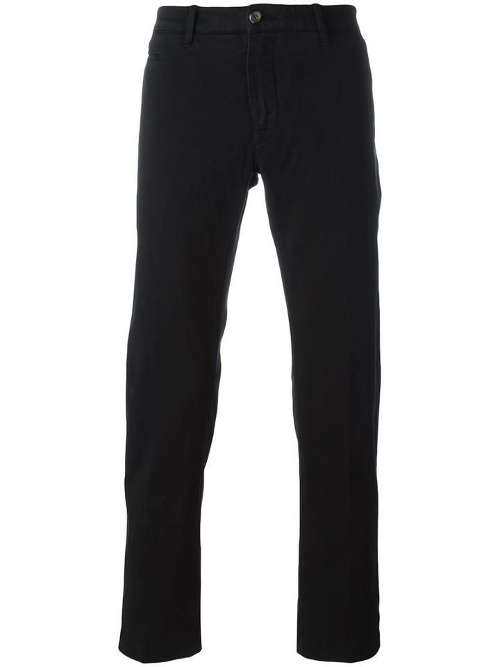 Jacob Cohen Straight-leg Chinos, Men's, Size: 36, Black, Cotton/spandex/elastane