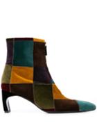 Rosetta Getty Patchwork Ankle Boots - Multicolour