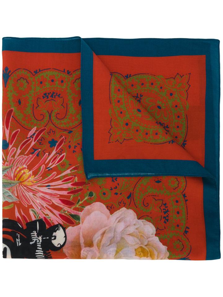 Mr & Mrs Italy - Printed Scarf - Women - Cotton - One Size, Cotton