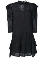 Isabel Marant Étoile Alba Embroidered Short Dress - Black