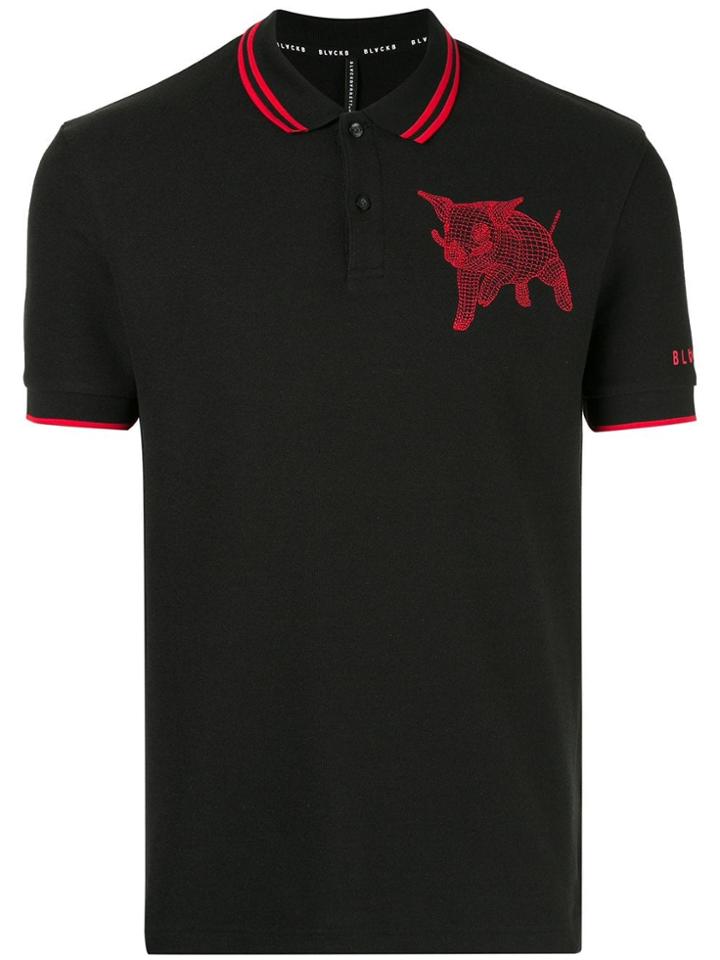 Blackbarrett Mesh Pig Polo Shirt