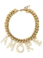 Dolce & Gabbana 'amore' Necklace, Women's, Metallic
